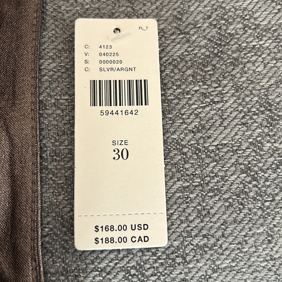 Avec Les Filles metallic pants. size 30. Crop fit. - Picture 2 of 2